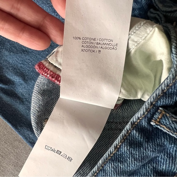 Halfboy Boyfriend Jeans Cuffed High Rise Straight Leg 27 - Picture 9 of 12